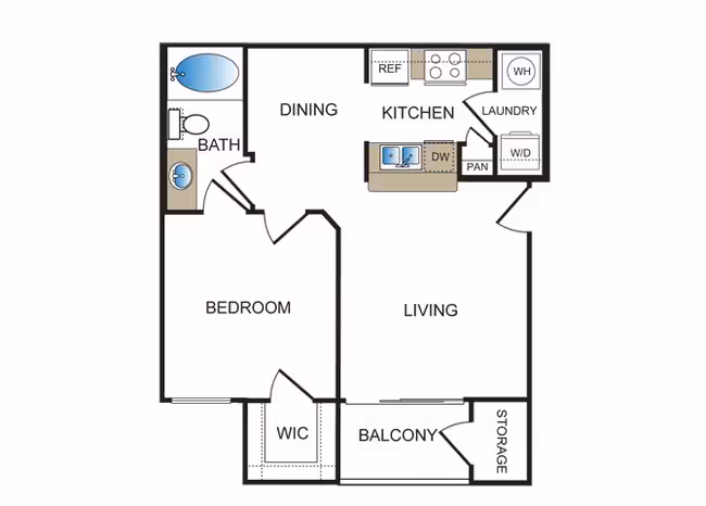 A1 Income Restricted 2140 floor plan